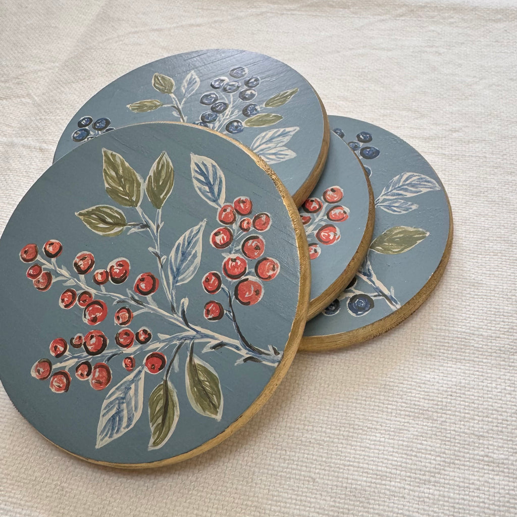 Blue Ridge Harvest | Hand-Painted Coasters