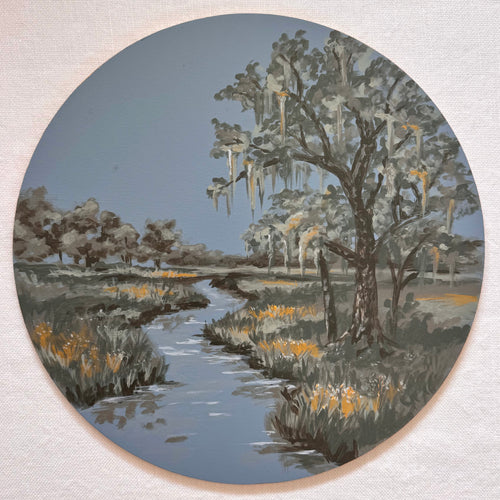 Marshland Blue | Hand-Painted Charger Set