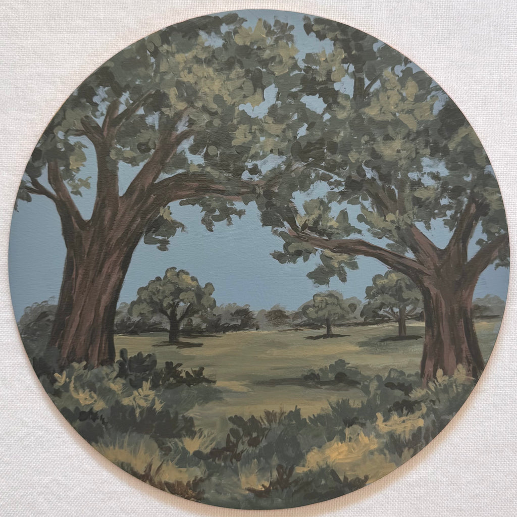 Pinewood Path | Hand-Painted Charger Set