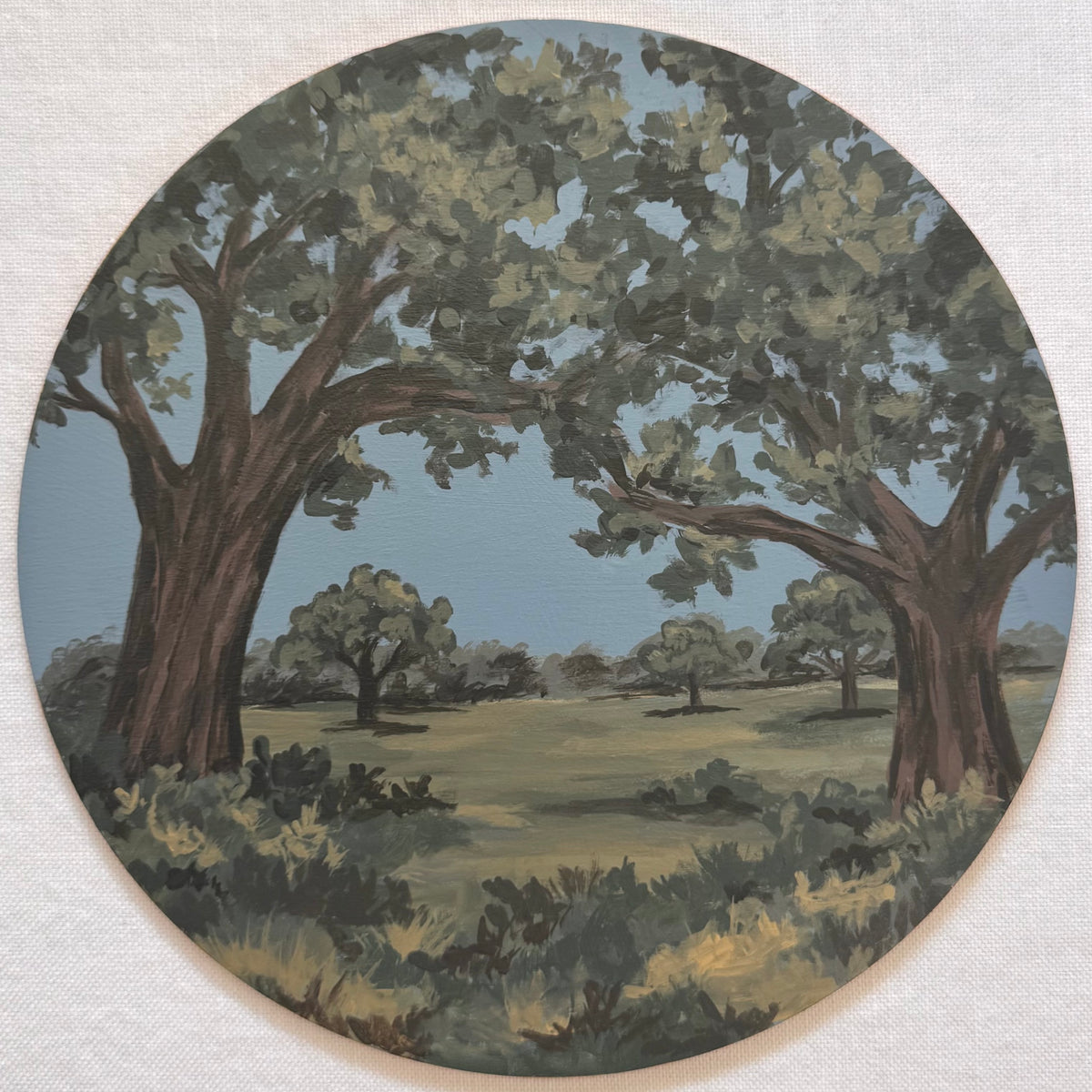 Pinewood Path | Hand-Painted Charger Set