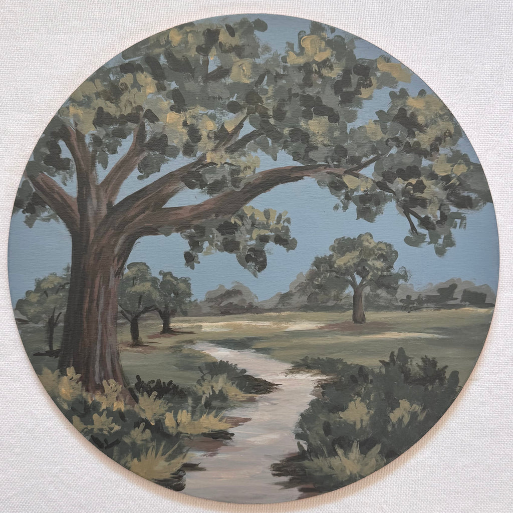 Pinewood Path | Hand-Painted Charger Set