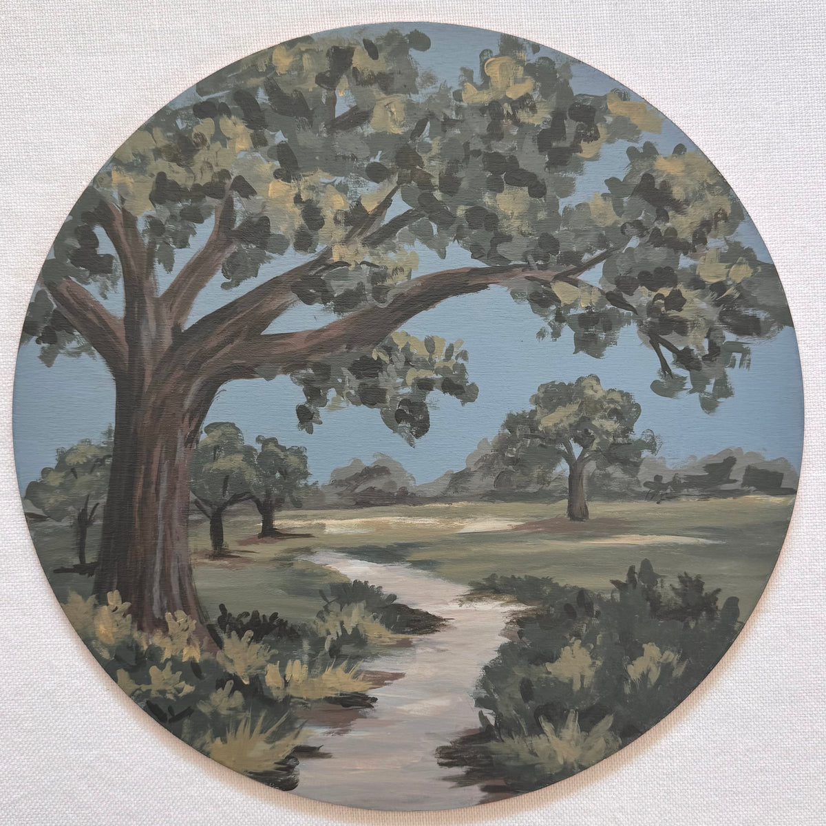 Pinewood Path | Hand-Painted Charger Set