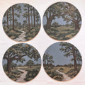 Pinewood Path | Hand-Painted Charger Set