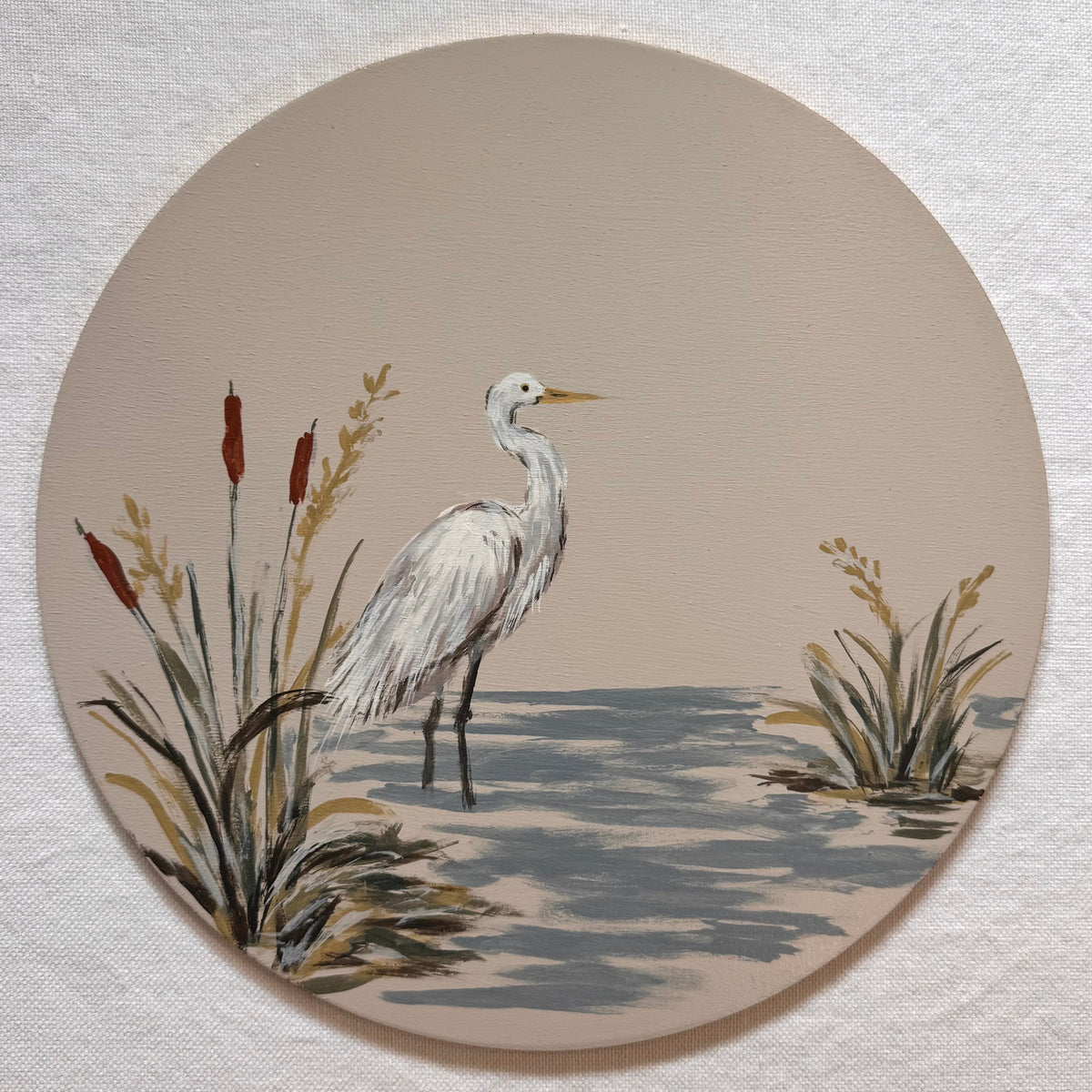 Marsh Gathering | Hand-Painted Charger Set