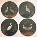Evening Reeds | Hand-Painted Charger Set