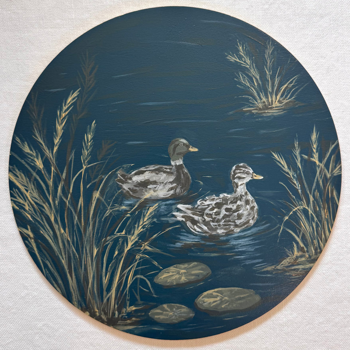 Midnight Marsh | Hand-Painted Charger Set