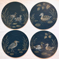 Midnight Marsh | Hand-Painted Charger Set