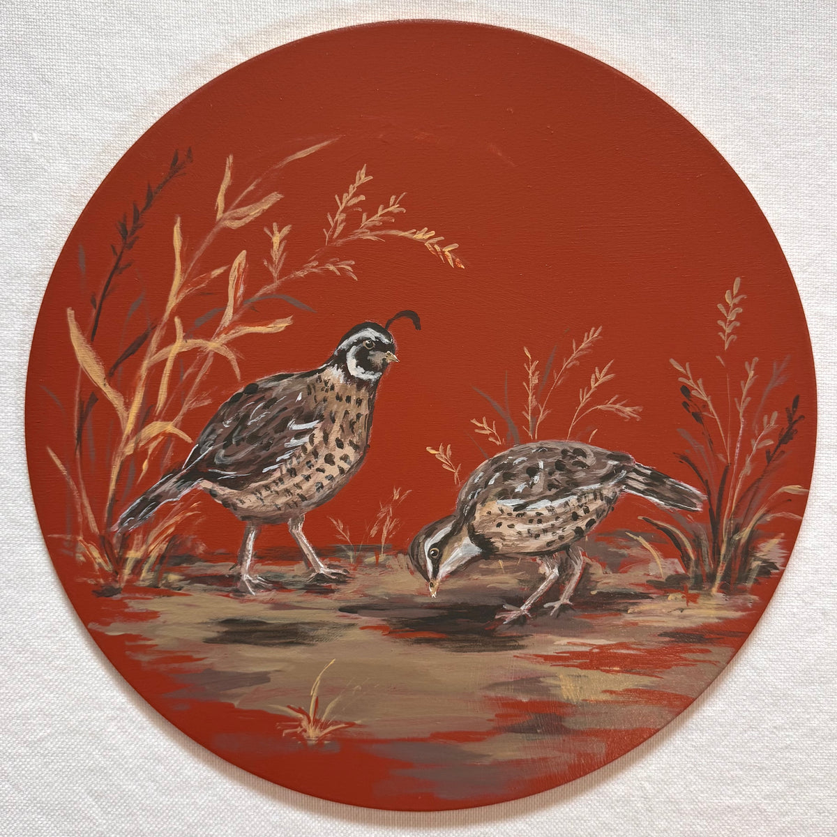 Russet Field | Hand-Painted Charger Set