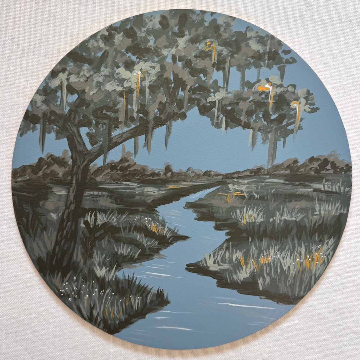 Marshland Blue | Hand-Painted Charger Set