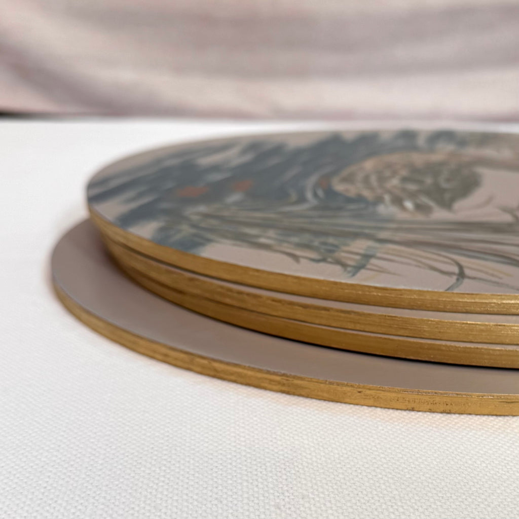 Autumn Water | Hand-Painted Charger Set