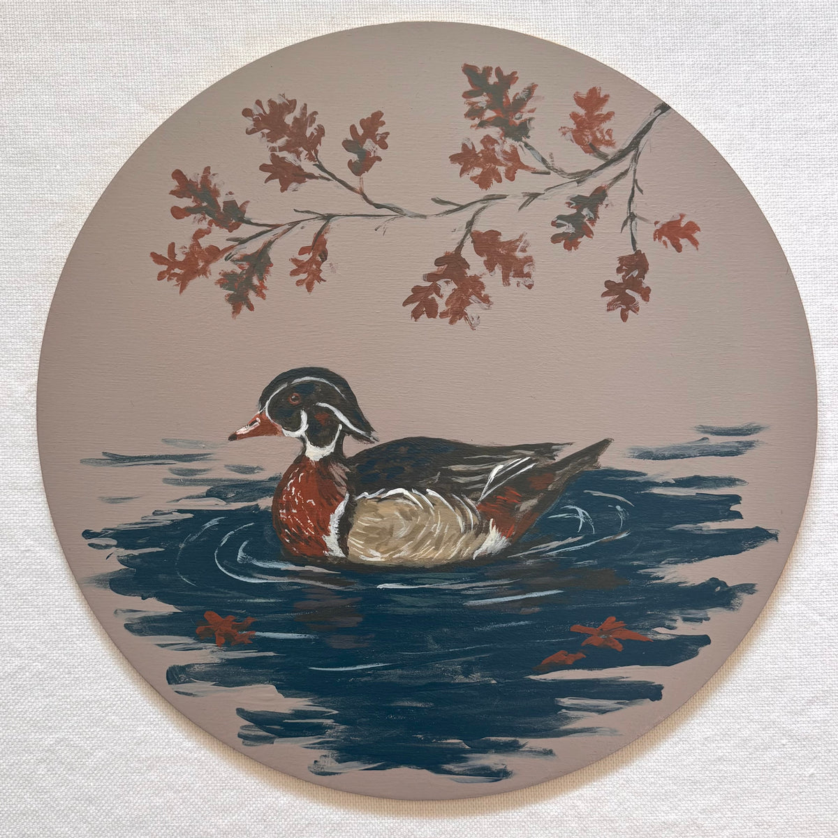 Autumn Water | Hand-Painted Charger Set