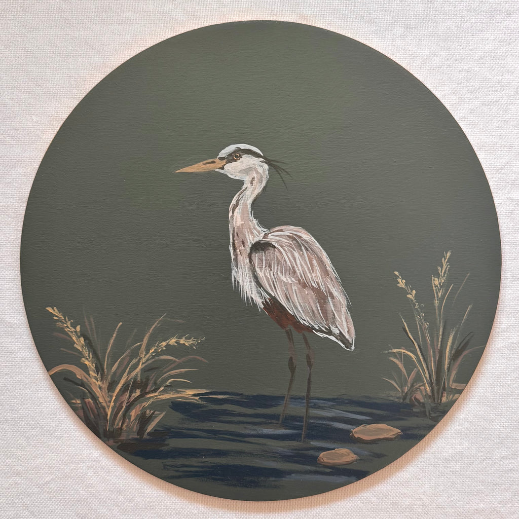 Evening Reeds | Hand-Painted Charger Set