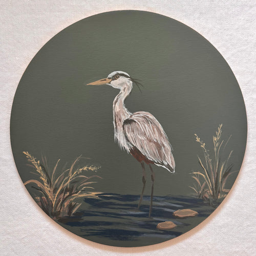 Evening Reeds | Hand-Painted Charger Set