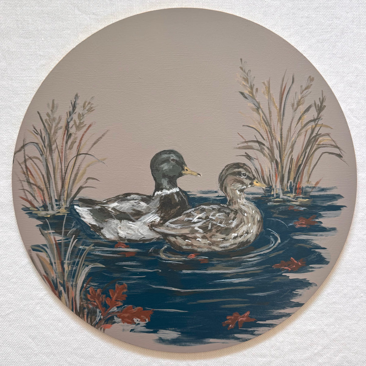 Autumn Water | Hand-Painted Charger Set