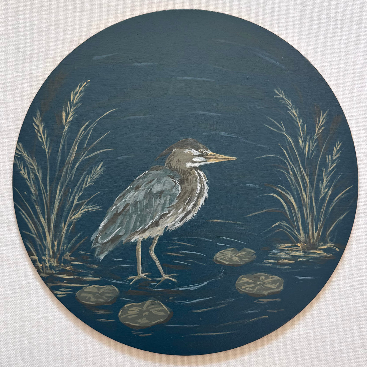 Midnight Marsh | Hand-Painted Charger Set