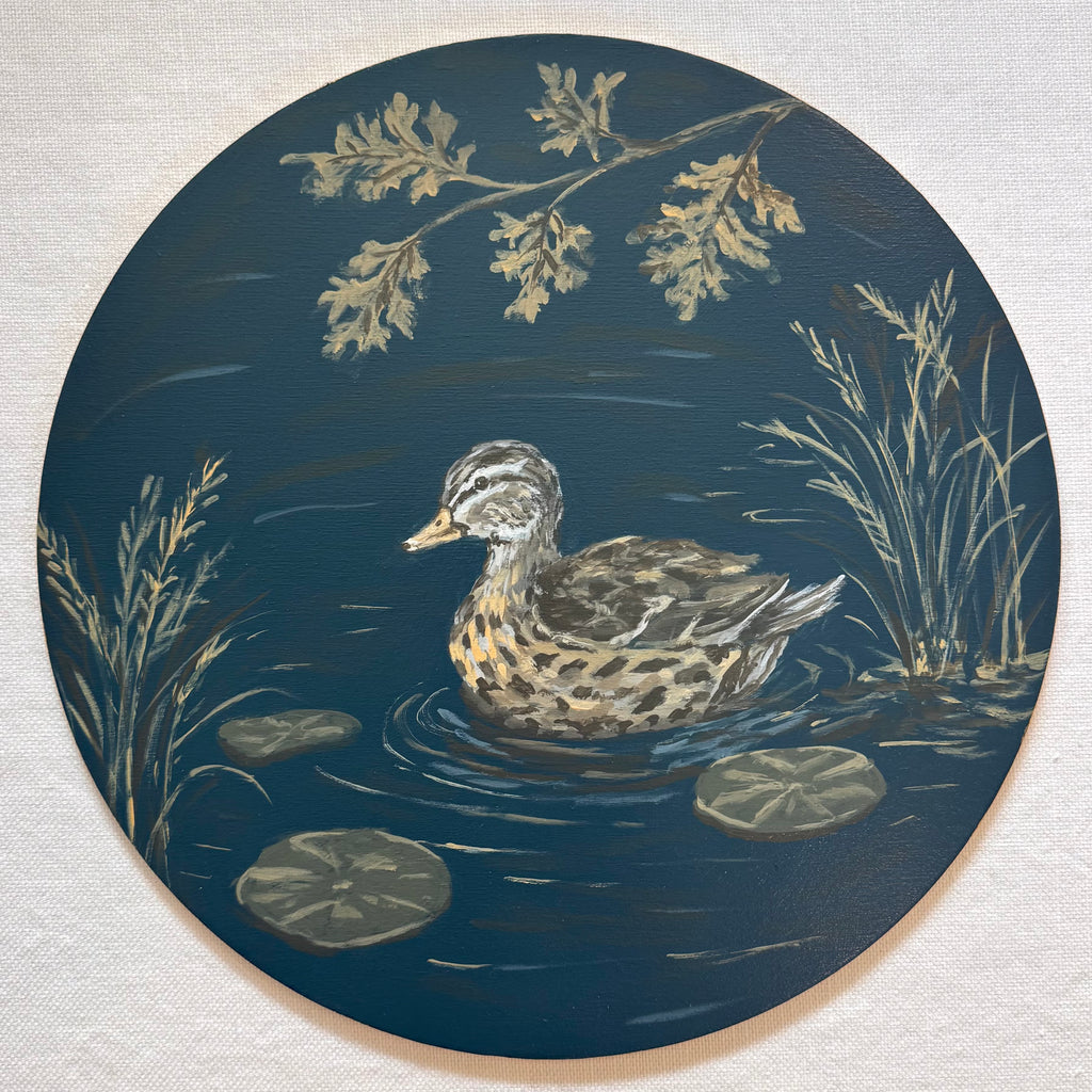Midnight Marsh | Hand-Painted Charger Set